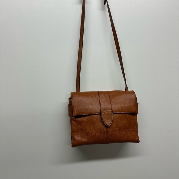 J. Crew Brown Leather Crossbody Bag - Picture 6 of 12